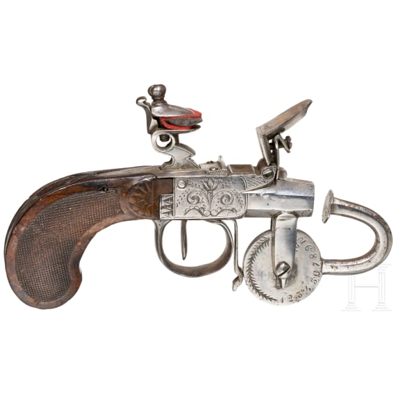 A Flemish flintlock eprouvette, circa 1810