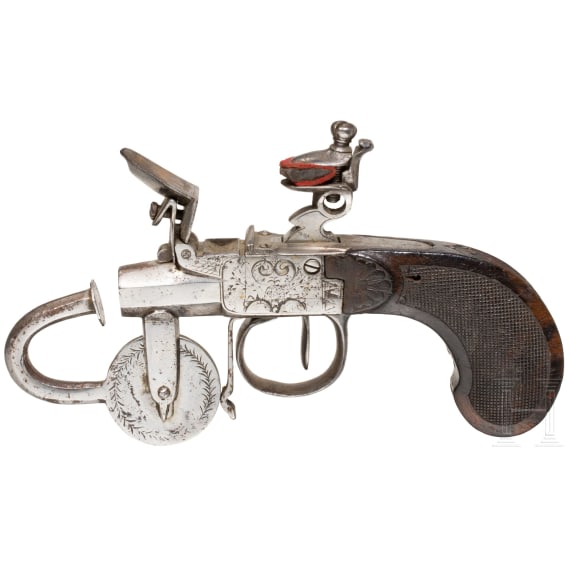 A Flemish flintlock eprouvette, circa 1810
