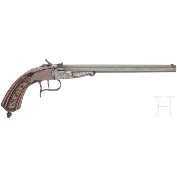 A needlefire pistol by Charette in Liege, ca. 1850