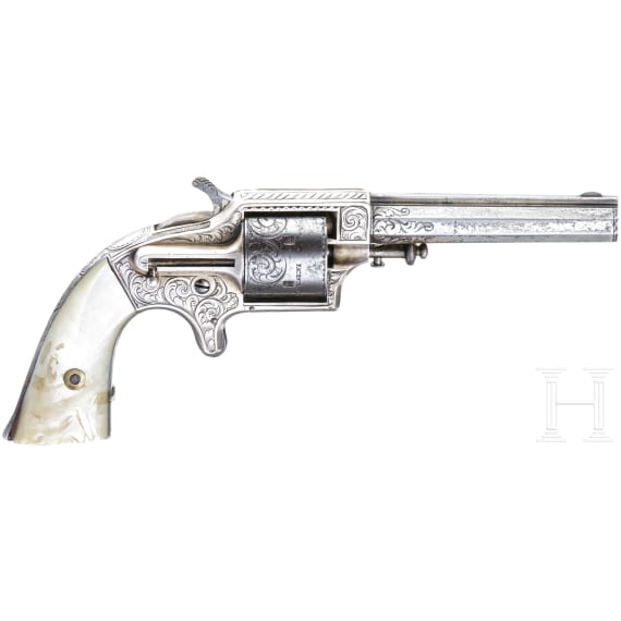 A Nimschke engraved Eagle Arms cupfire revolver