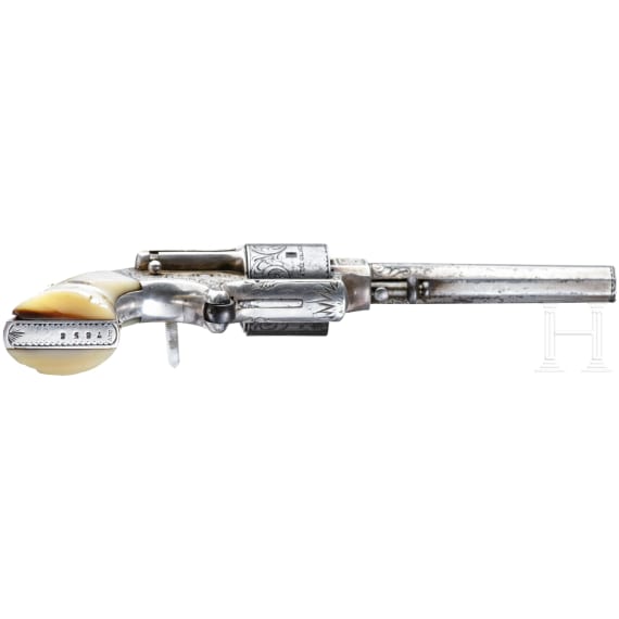 A Nimschke engraved Eagle Arms cupfire revolver