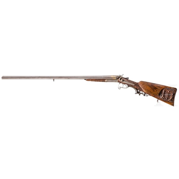 A luxury side-by-side shotgun L. Dieter, Munich, from the estate of Prince Ludwig Ferdinand of Bavaria, late 19th century