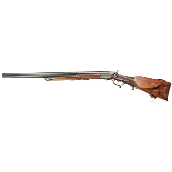 A Over/Under shotgun rifle by Christian Hoffacker, Munich