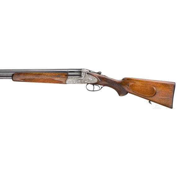 A Simson Suhl over-and-under shotgun with rifle-shotgun interchangeable barrel and Hensold scope