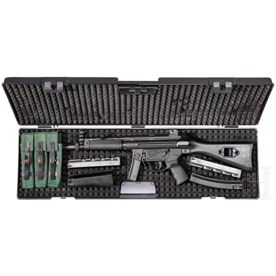 A cased semi-automatic MKE T94-A2 (HK MP5 A2) machine pistol
