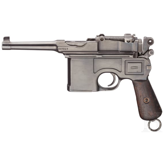 A Mauser C 96 Bolo with holster