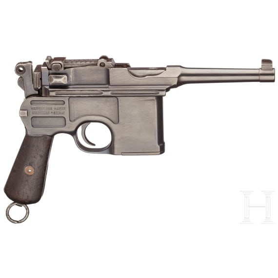A Mauser C 96 Bolo with holster