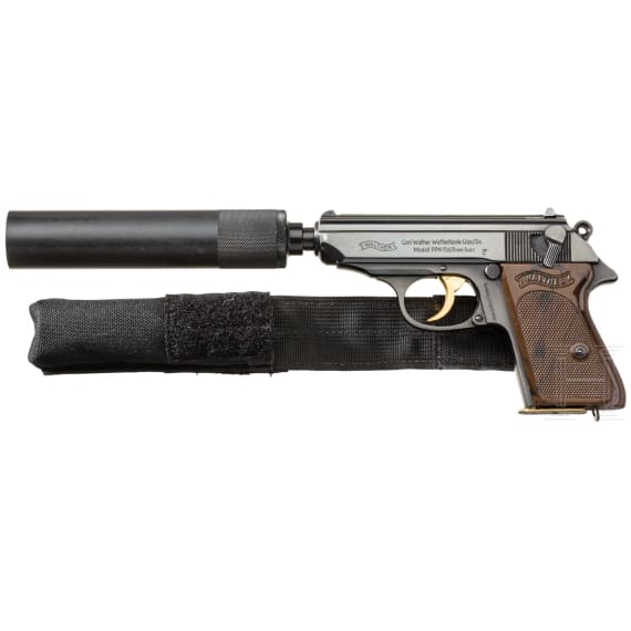 A Walther PPK with silencer