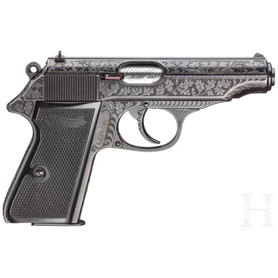 A cased engraved Walther PP Ulm