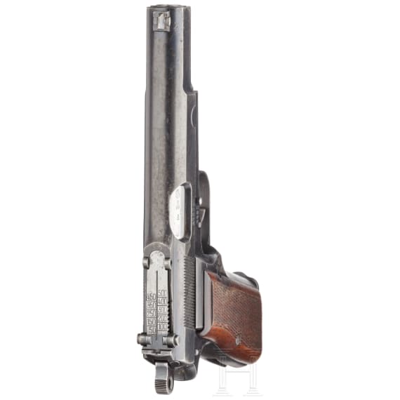 A FN GP M 35 with stock, holster and two ammunition pouches