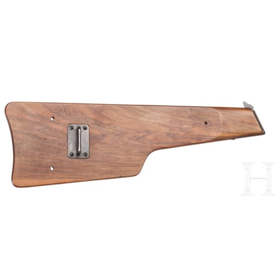 A FN GP M 35 with stock, holster and two ammunition pouches
