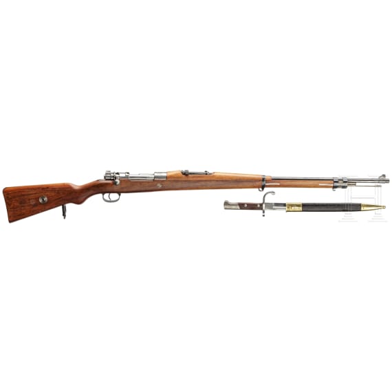A M 1908 rifle with bayonet