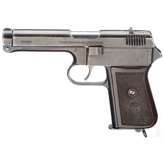 A CZ M 38 with holster, war booty of the Wehrmacht, used by the Finnish army