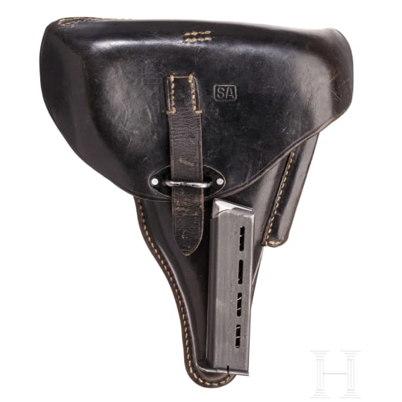 A CZ M 38 with holster, war booty of the Wehrmacht, used by the Finnish army