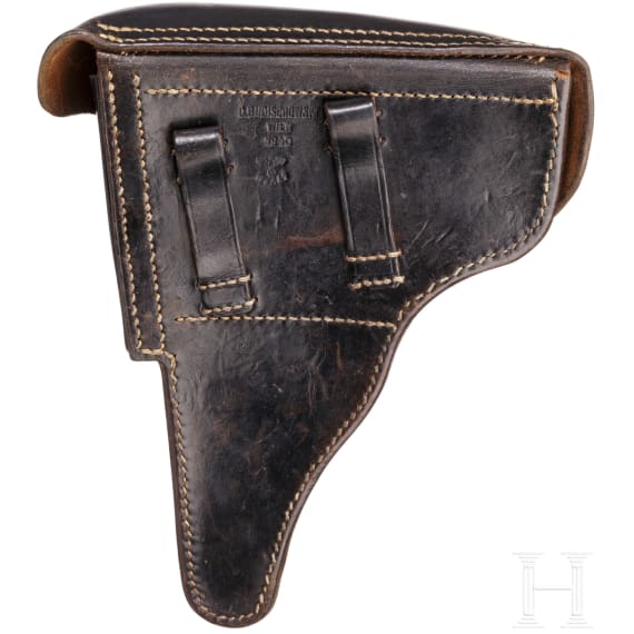 A CZ M 38 with holster, war booty of the Wehrmacht, used by the Finnish army