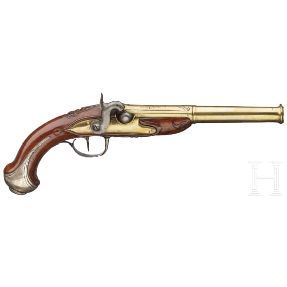 A percussion pistol for navy officers, ca. 1780