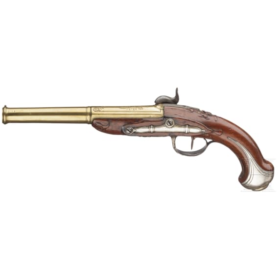 A percussion pistol for navy officers, ca. 1780