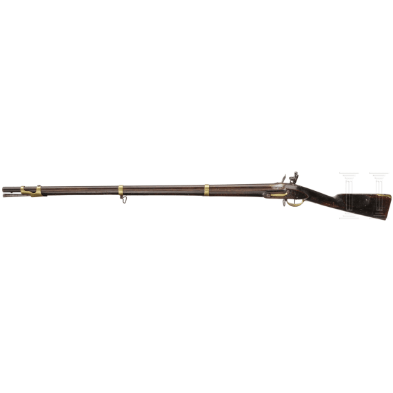 An infantry musket, similar to the Fusil de Marine M an 9