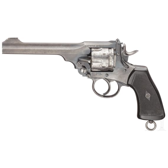 A Webley Mark VI with holster