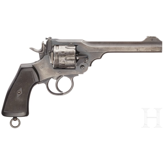 A Webley Mark VI with holster