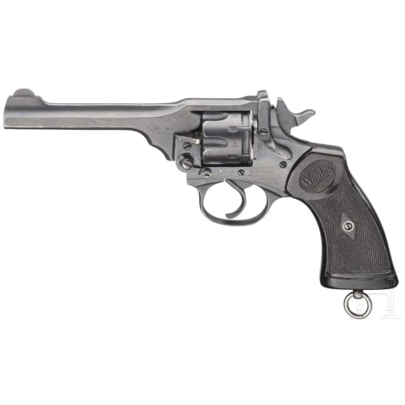 A Webley Mark IV with holster