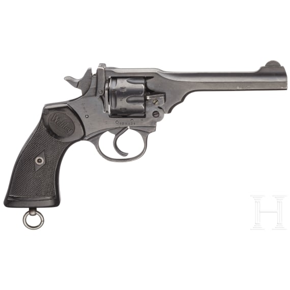 A Webley Mark IV with holster