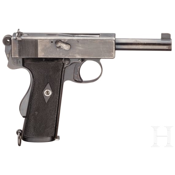A Webley & Scott Mark I N (Navy model) with holster