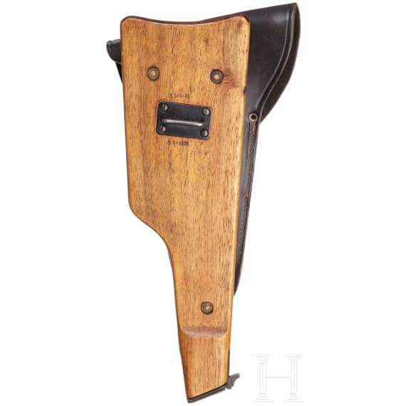 A Browning John Inglis HP pistol No. 1 Mk 1*, with shoulder stock and holster