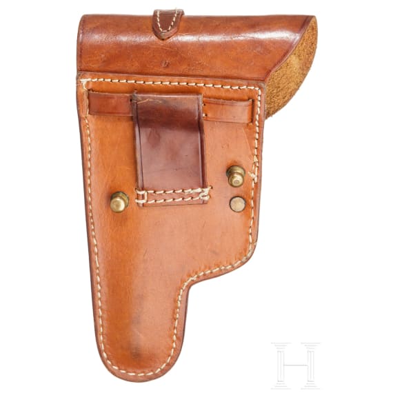 An Obregon pistol, with holster