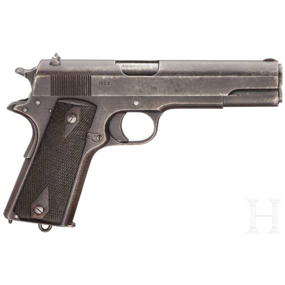 A Kongsberg M 1914 with holster and ammunition pouch