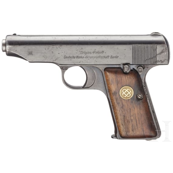 An Ortgies pistol with additional safety