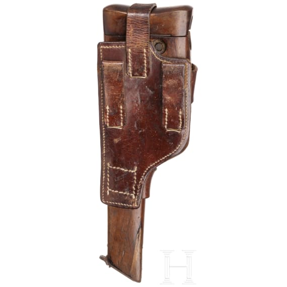 A Mauser C 96 "Prewar Commercial", with detachable stock and leather harness