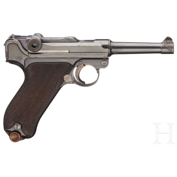 A pistol 08, DWM, 1908, 1st issue