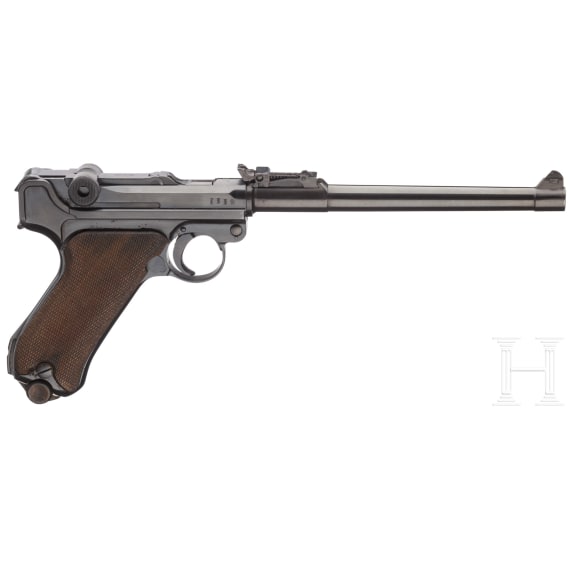 A long pistol 08, DWM 1917 with holster