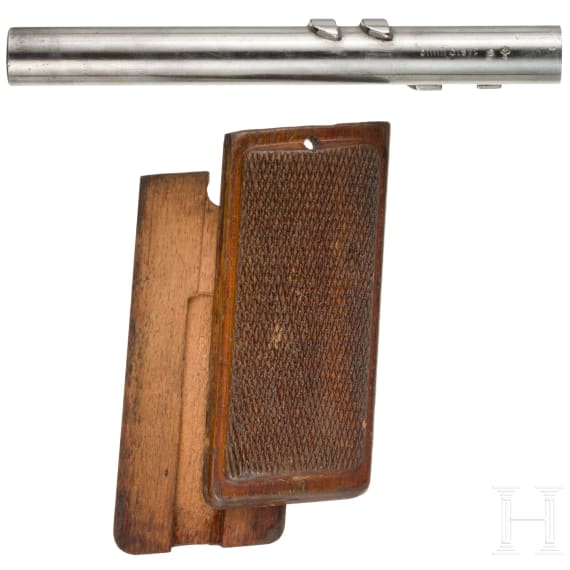 An interchangeable barrel for a Steyr M 12, Bavarian contract, and grip scales