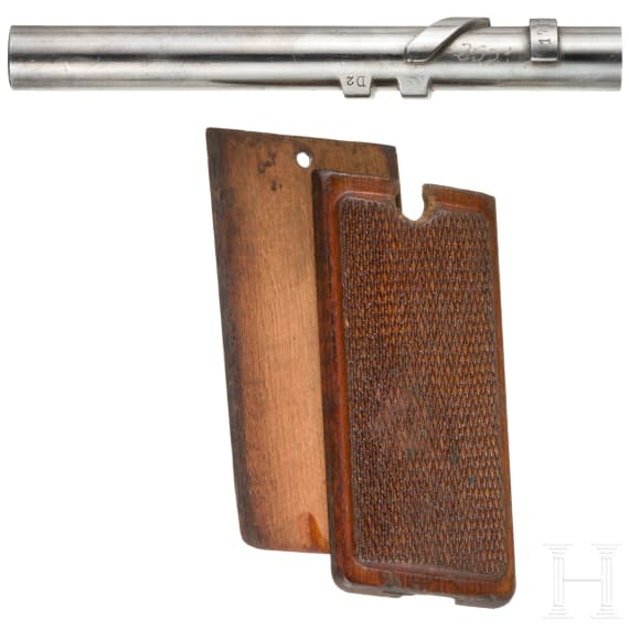 An interchangeable barrel for a Steyr M 12, Bavarian contract, and grip scales