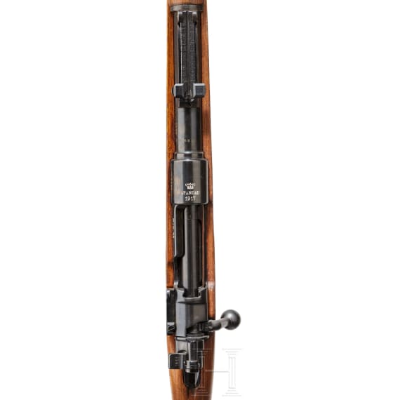 A K98 k, built in Graudenz (Wehrkreis XX) from a 1917 Spandau receiver and parts