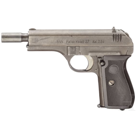 A CZ M 27, code "fnh", barrel with attachment for a silencer