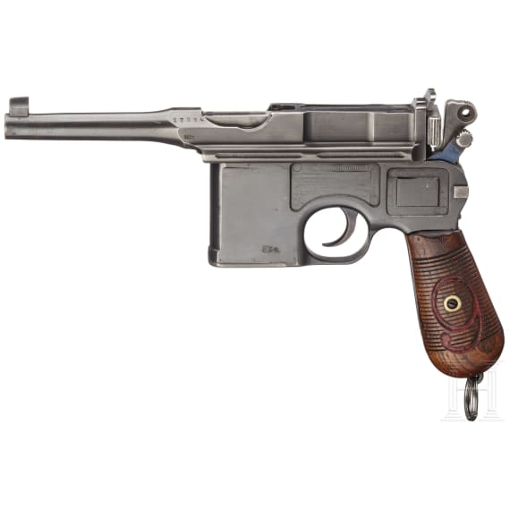 A Mauser C 96/16 of the Weimar police ("1920 Rework")
