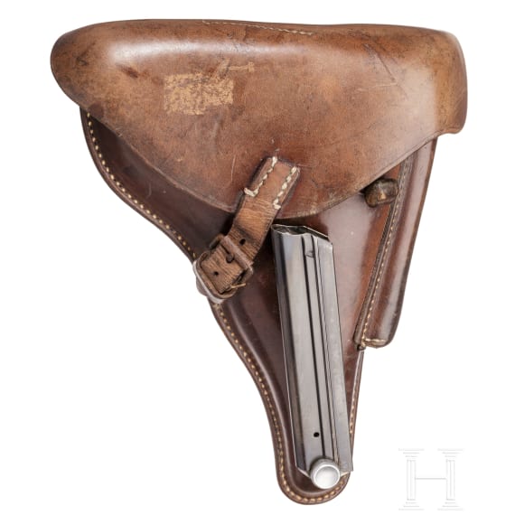 A pistol 08 by Mauser, code S/42 - 1937" with holster