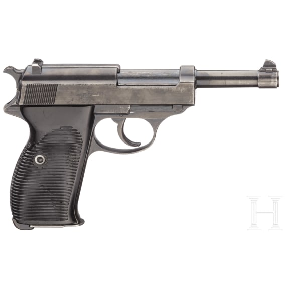A Mauser P 38, code "byf - 42" with holster