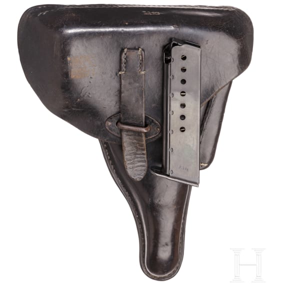A Mauser P 38, code "byf - 42" with holster