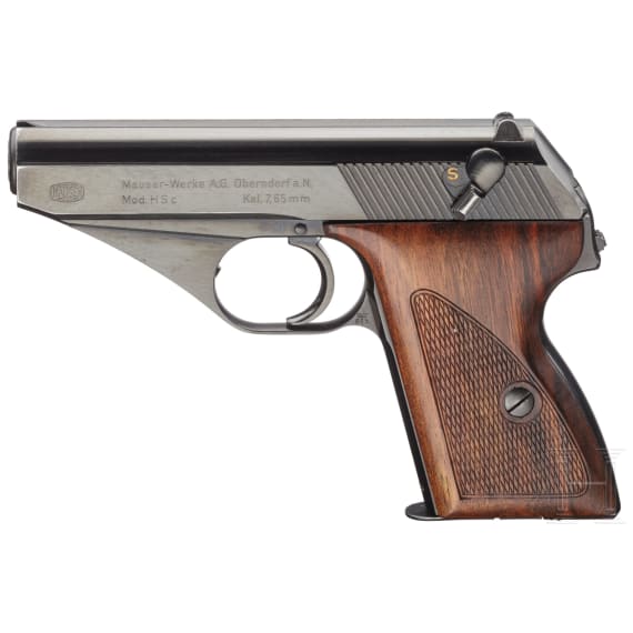 A Mauser M HSc with holster