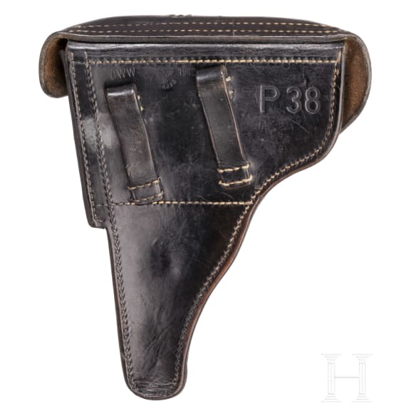 A Spreewerk P 38, code "cyQ, Barrel made by Walther, with holster