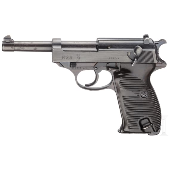 A Walther P 38, code "ac - 43" with holster