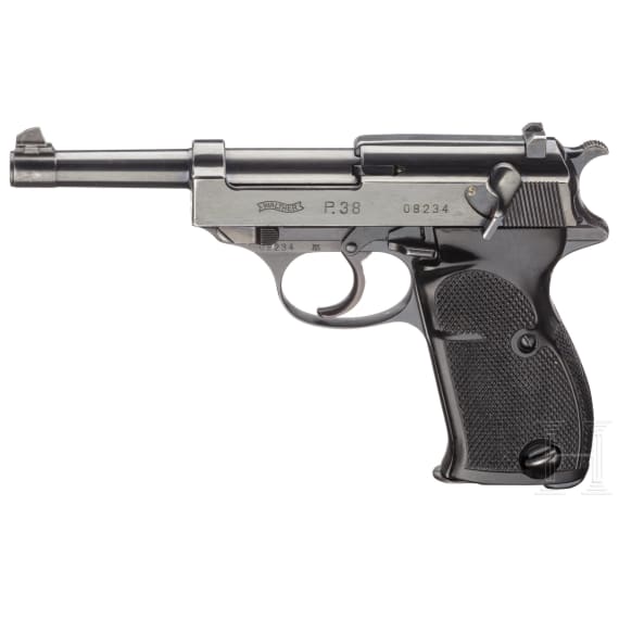 A Walther P 38, zero series, 3rd version, with holster