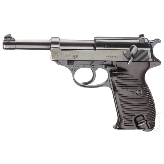 A Walther P 38, code "ac - 40 added" withn holster