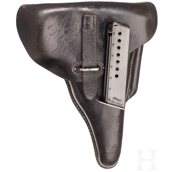 A Walther P 38, code "ac - 40 added" withn holster