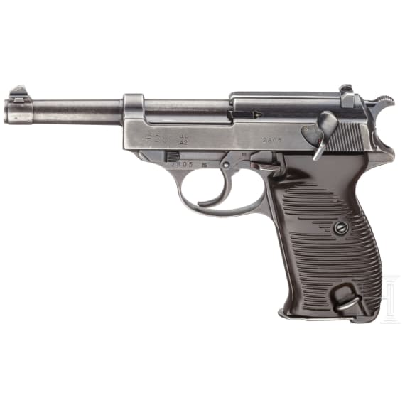 A Walther P 38, code "ac - 42" with holster