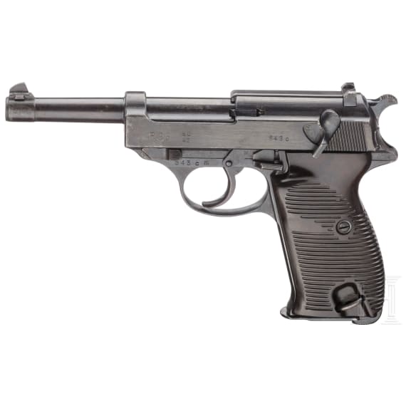 A Walther P 38, code "ac - 42" with holster